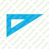Transparentní razítko pravítko trojúhelník